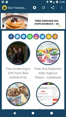 Star Freebies UK android App screenshot 0